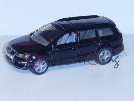 03900 VW Passat Variant 2.0 FSI (B6, Typ 3C), Modell 2005-2010, (vgl. 1307) schwarz, innen grau (Mod