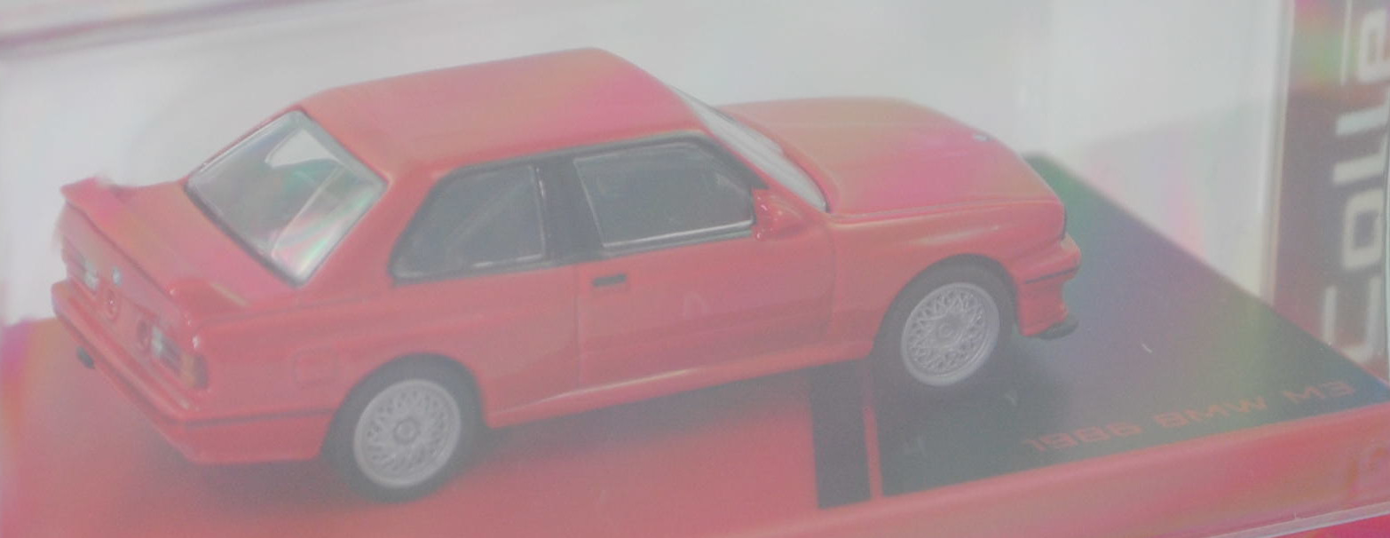 BMW M3 Gruppe A DTM (E30, FIA-Homologationsnummer 5327 nach Gruppe-A-Reglement, Modell 1987-1996) (Nr. 257F), signalrot, majorette, 1:64, PC-Box im Blister (Collection)