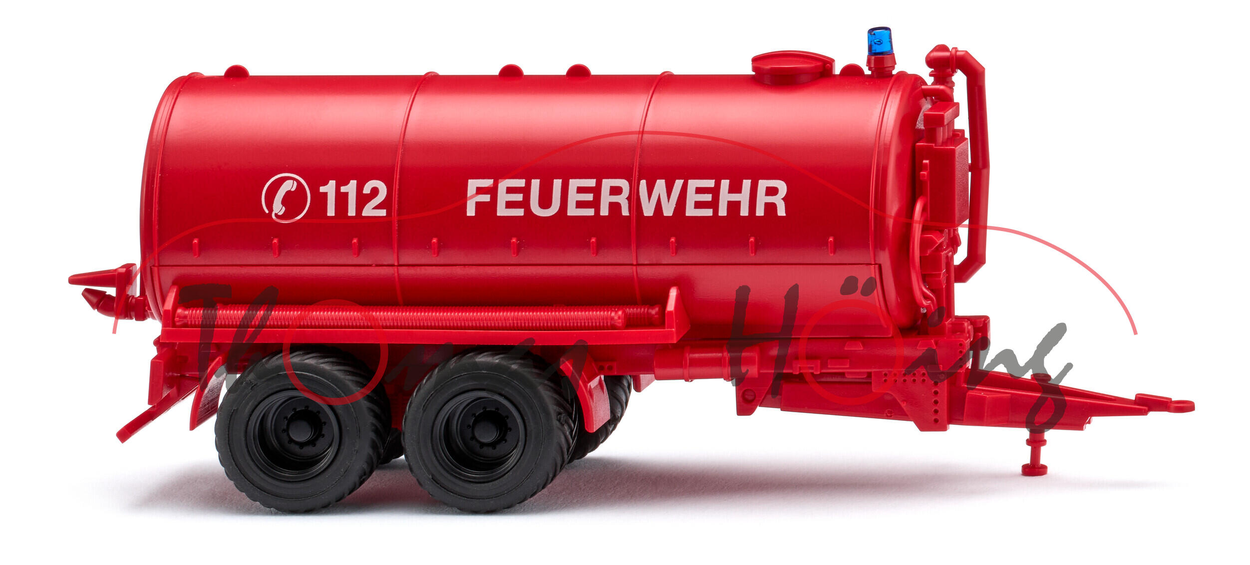 Feuerwehr - JOSKIN-Güllefass mit Tandem-Fahrwerk Wassertankwagen, rot, Wiking, 1:87, mb