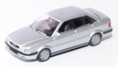 Audi 80 (B4, Typ 8C), Modell 1991-1994, silbermetallic, Rietze, 1:87, mb