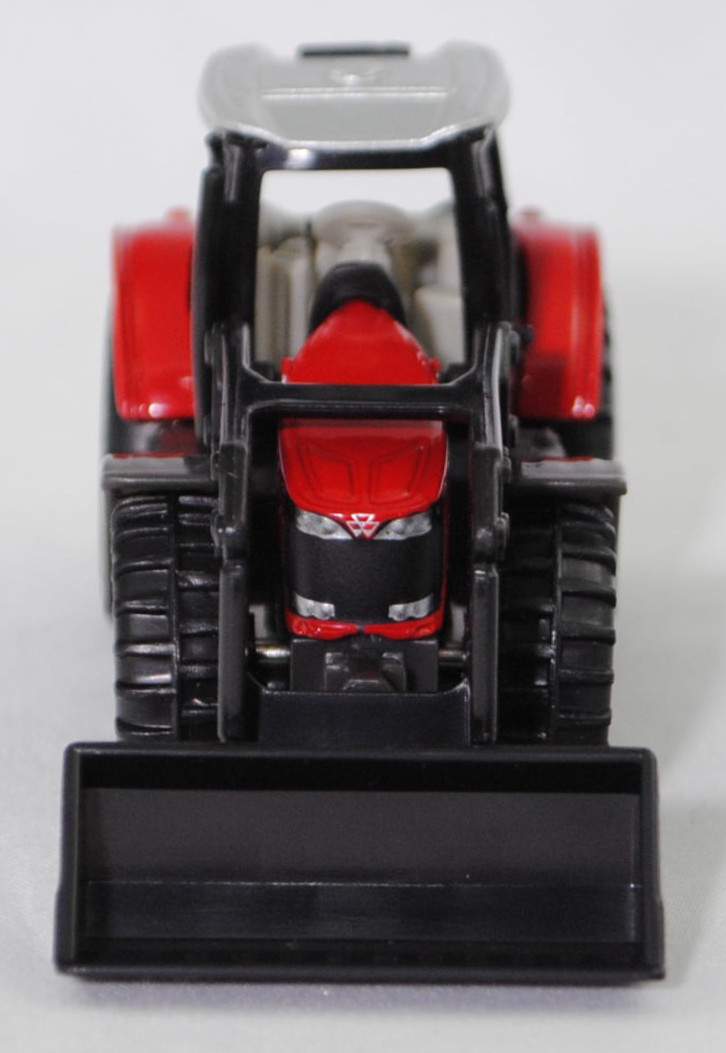 00000 Massey Ferguson MF 8737 Dyna-VT Efficient (Modell 2014-2017) mit Massey Ferguson MF 988 Frontlader, karminrot, Frontlader schwarz, SIKU SUPER, 1:81, P29f
