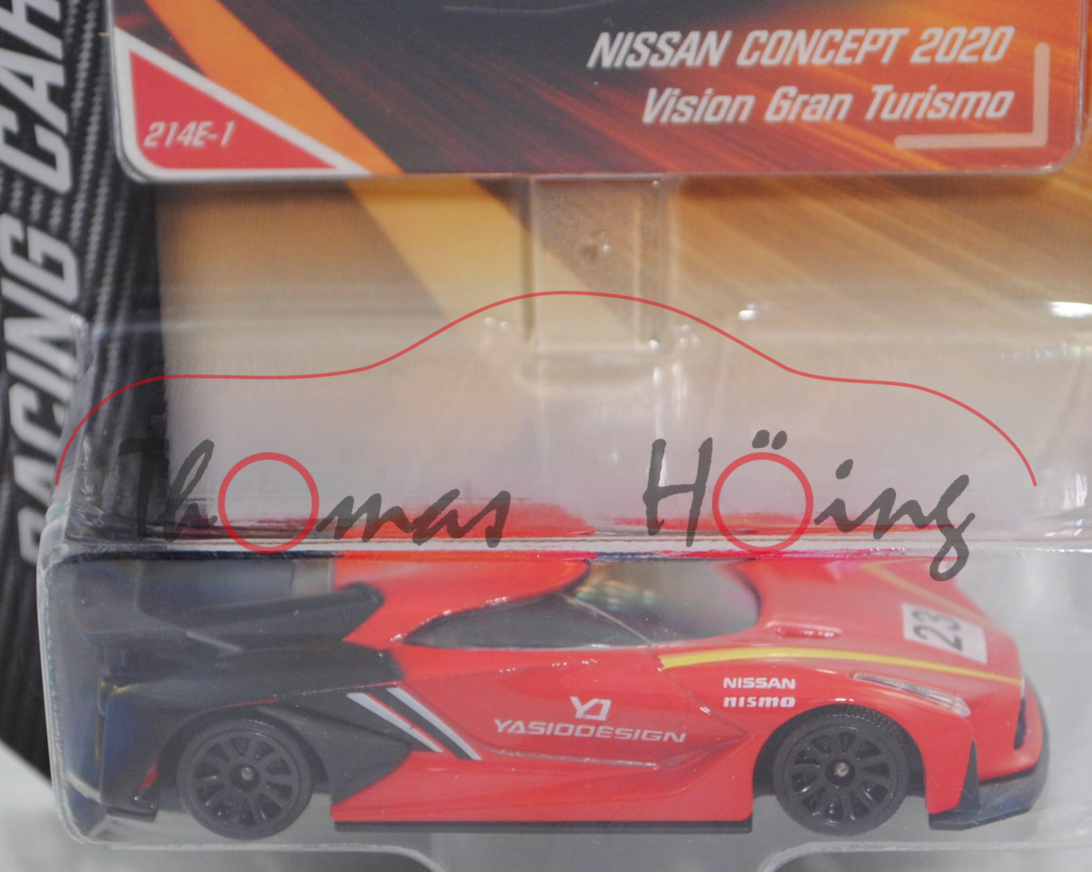 NISSAN CONCEPT 2020 Vision Gran Turismo (Mod. 2014), rot/schwarz, YASIDDESIGN, majorette, 1:63, mb