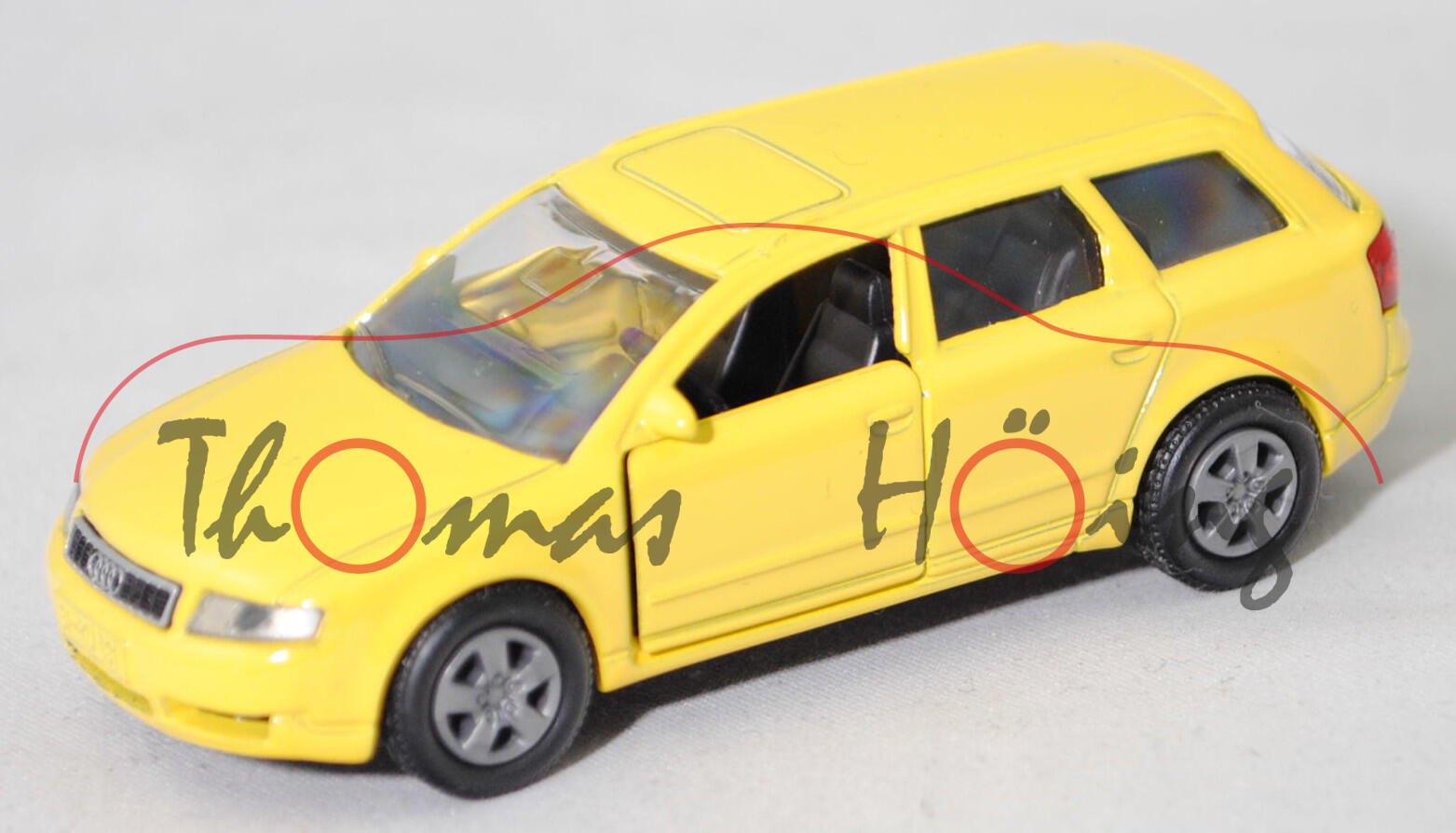 00002 Audi A4 Avant 2.5 TDI quattro (B6, Typ 8E, Modell 2001-2004), zinkgelb, innen schwarz, B18 grau, SIKU SUPER, 1:55