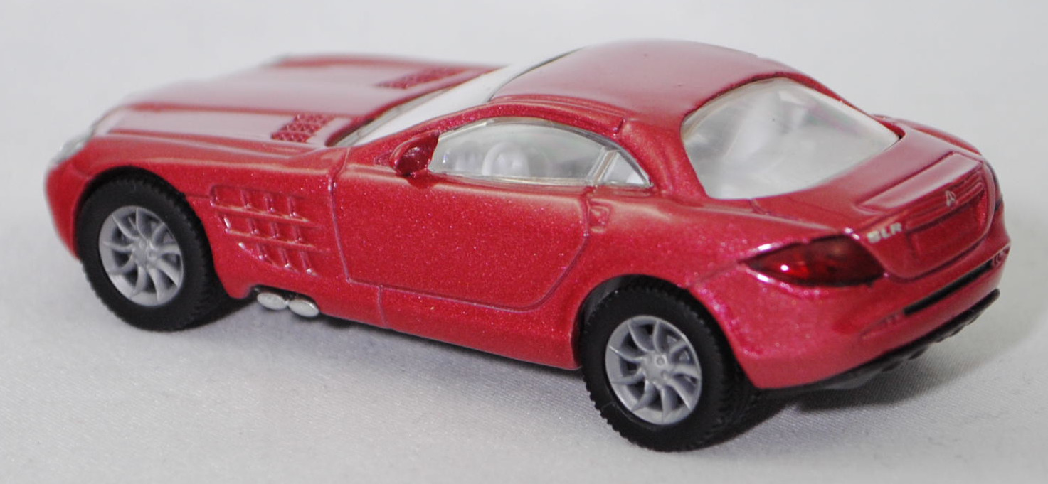 00005 Mercedes-Benz SLR McLaren (1. Generation, C 199, Modell 2004-2008), hell-braunrotmetallic, Bpr. 1004, B25a / B25b silbergrau, SIKU SUPER, 1:55, m