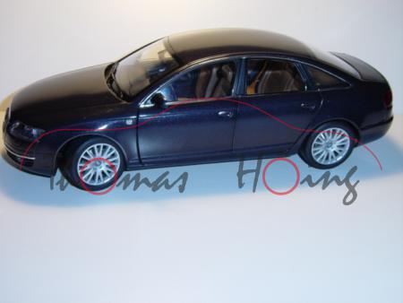 Audi A6, schwarzgraumetallic, Mj 2004, Norev, 1:18, mb