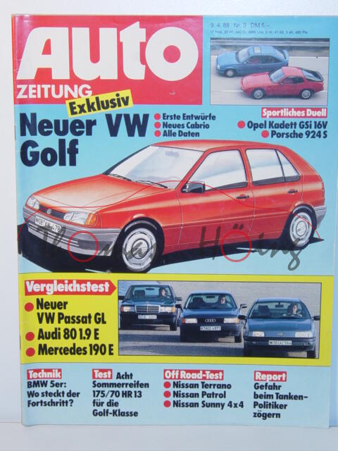 AUTO ZEITUNG, Heft 8, 9. April 1988