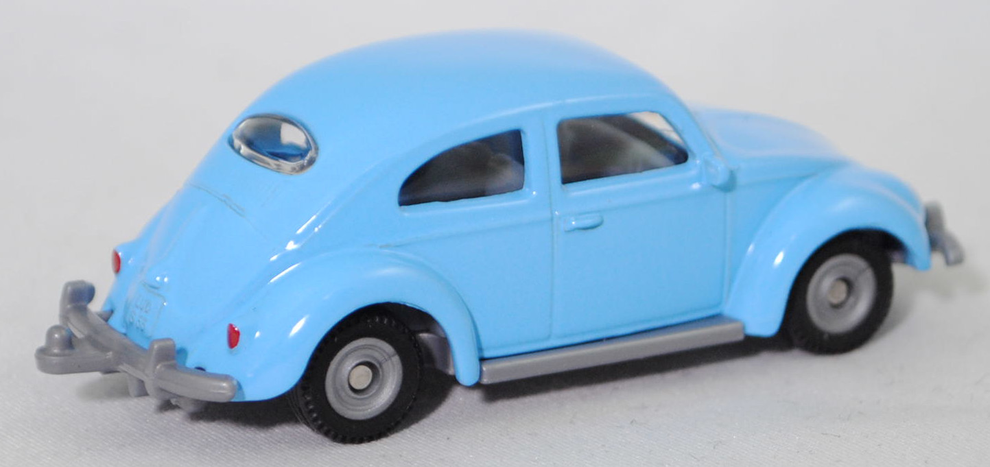 00000 VW 1200 Export-Limousine (Käfer) (1. Generation, Typ 11 Modell 113, Modell 1955-1957), hell-lichtblau (vgl. horizontblau), SIKU SUPER, 1:56, P29f