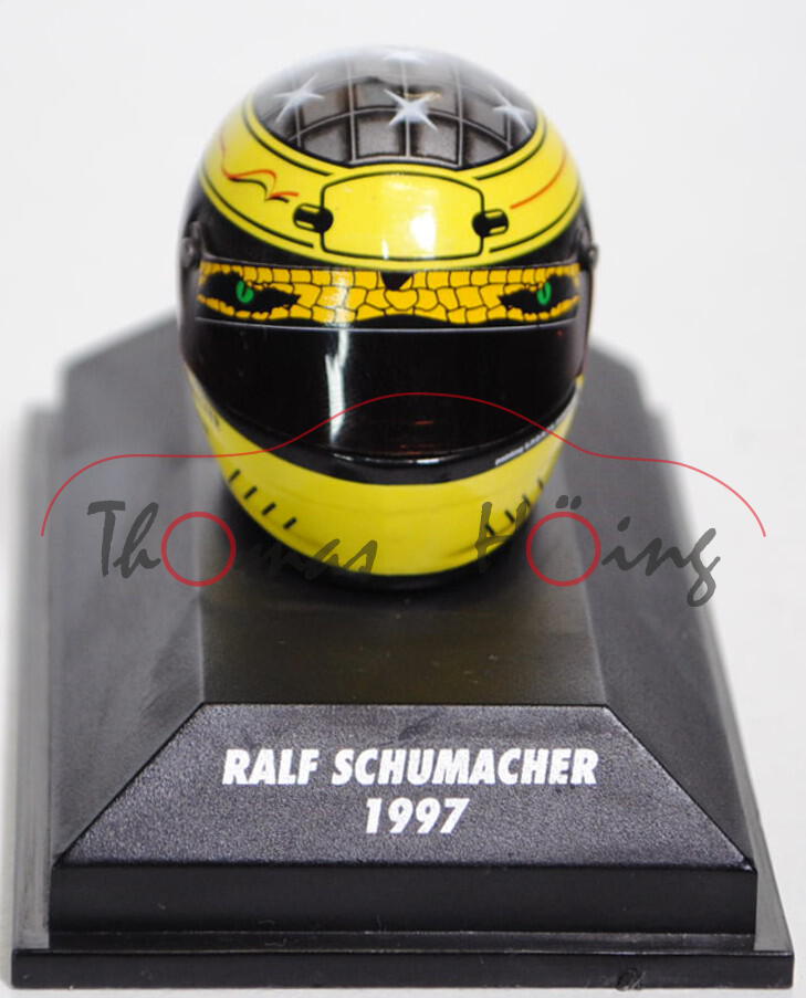 Bell Helm / Helmet Ralf Schumacher (11. Platz) auf Jordan 197, Nr. 11, Team B&H Total Jordan Peugeot