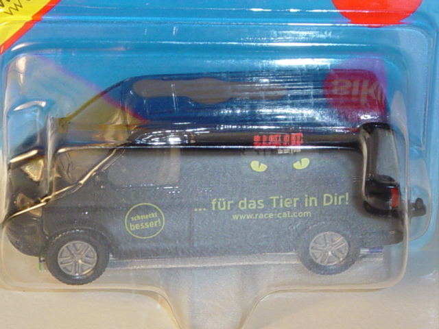 00002 VW T5 Transporter (Modell 2003-2009), schwarz, innen verkehrsgrau, Lenkrad verkehrsgrau, RACE