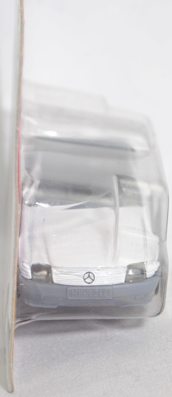 00004 Mercedes-Benz 500 SL mit Verdeck (Hardtop) (R 129, Modell 1989-1992), reinweiß/fehgrau, Scheibe seitlich  reinweiß, Heckklappe ohne Stern, Hong, B7, SIKU SUPER, 1:55, P23
