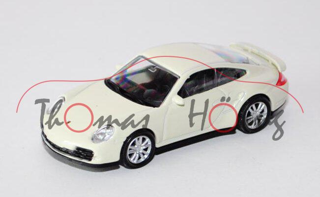 Porsche 911 Turbo, Modell 997, perlweiß, innen schwarz, Free Wheel, Unifortune RMZ City, 1:60 (3 inc