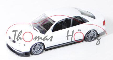 Audi A4 STW (Typ B5), Modell 1994-2000, reinweiß, mit Frontspoiler, mit Überrollkäfig, mit Speichenr