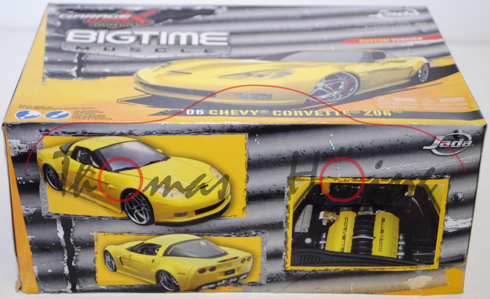 Chevrolet Corvette Z06 (Typ 6), Modell 2005-2007, gelb, Bausatz / Kit, BIGTIME MUSCLE, Kustom Versio
