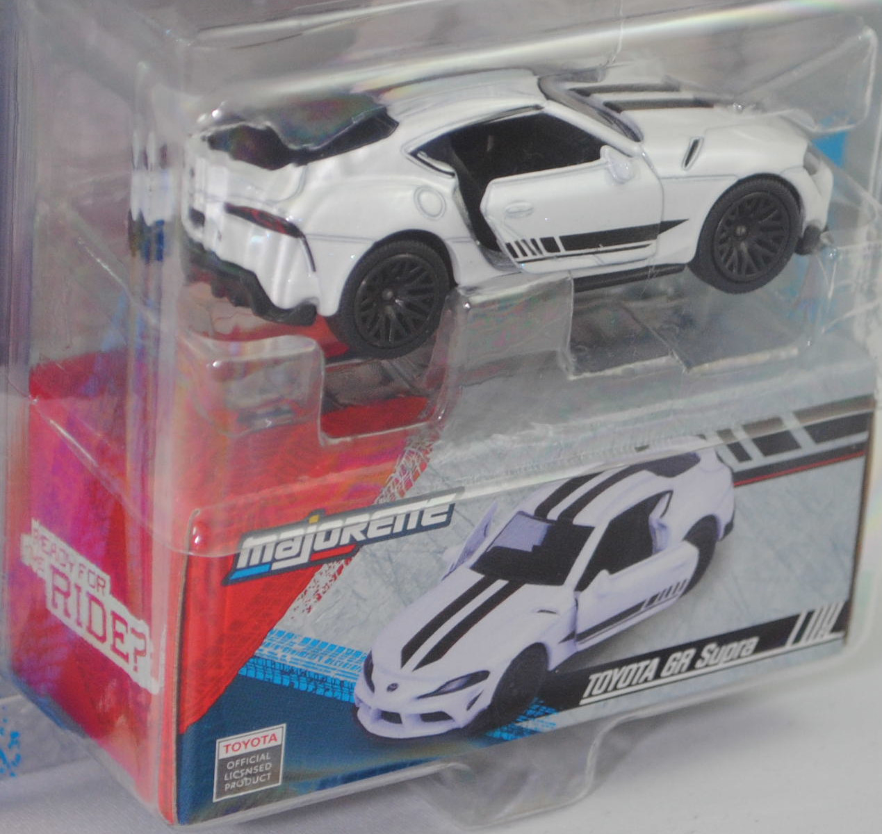 Toyota GR Supra SZ-R / Dynamic (interne Baureihenbezeichnung A90 bzw. J29 Modell DB21, Modell 2019-) (Nr. 292M), weißmetallic, majorette, 1:56, Blister (SHOWROOM DELUXE CARS)