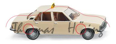 Taxi - Opel Rekord D, Modell 1972, elfenbein, Wiking, 1:87, mb