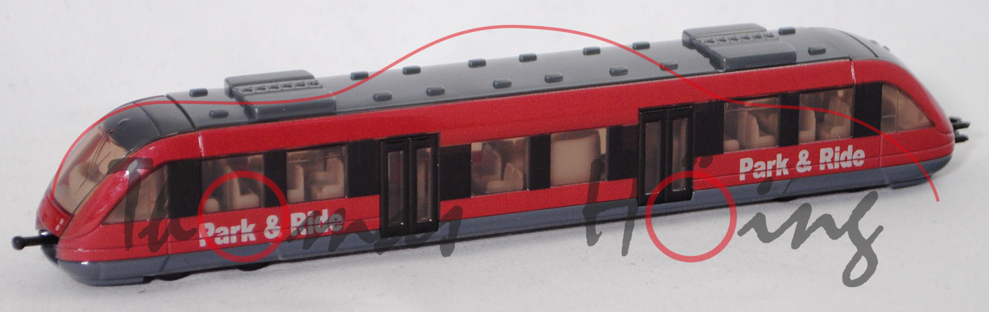 00001 Nahverkehrszug (vgl. Alstom Coradia LINT 27, Modell 1999-), hell-braunrot, SIKU, 1:120, P29e