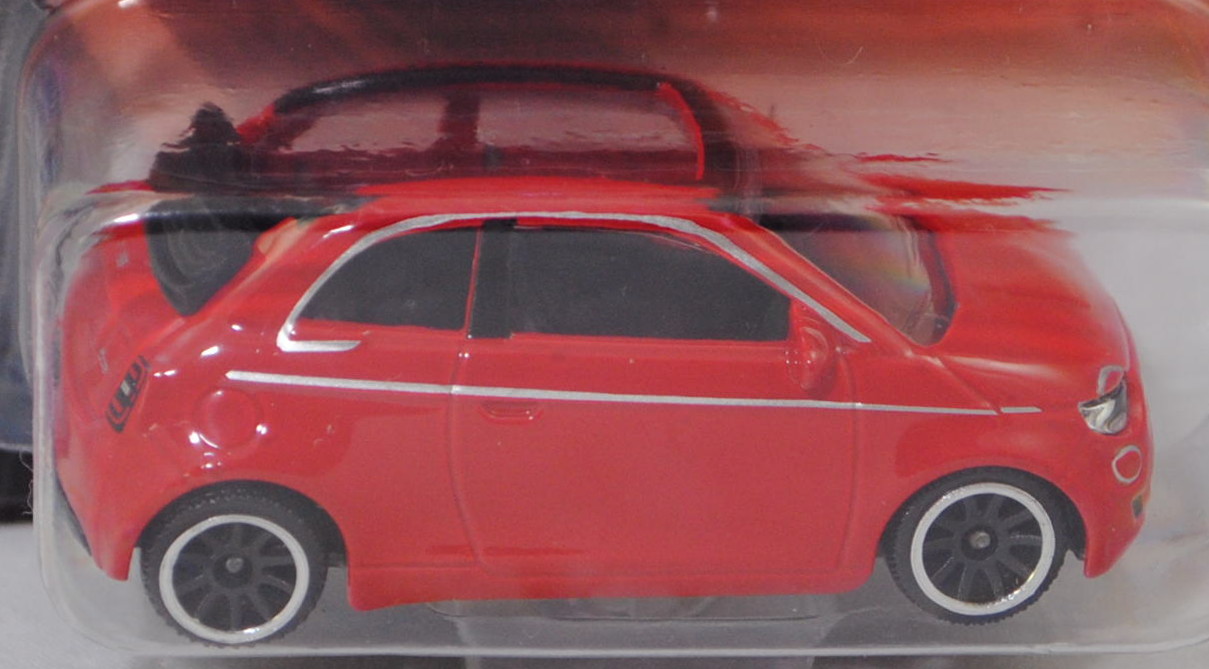 Neuer FIAT 500e Icon Cabrio (2. Gen., Typ FA1, Mod. 2020-2022) (Nr. 286E), rot, majorette, 1:55, mb