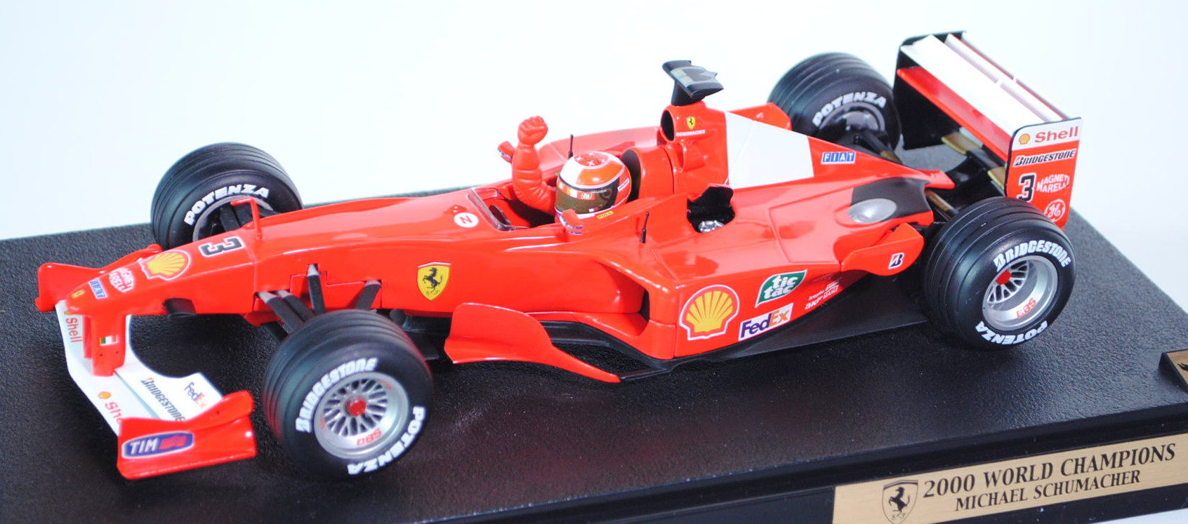 Ferrari F1-2000, leuchtrot/reinweiß, Team Scuderia Ferrari Marlboro (1. Platz), Fahrer: Michael Schu