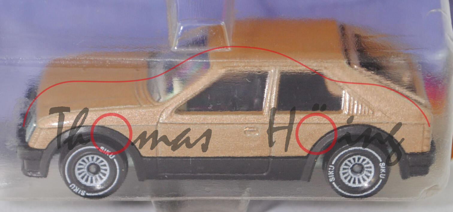 00004 Opel Kadett 1.3 SR (5. Gen., Typ D, Modell 1979-1981), hell-riedbraunmet., SIKU, 1:55, P21 m-