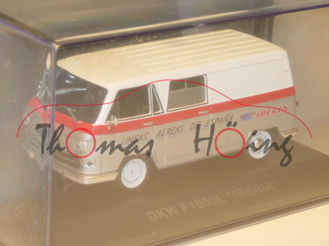 DKW F 1000 L Imosa, reinweiß/rot/silbergraumetallic, LINES AEREAS DE ESPANA IBERIA, Altaya, 1:43, mb