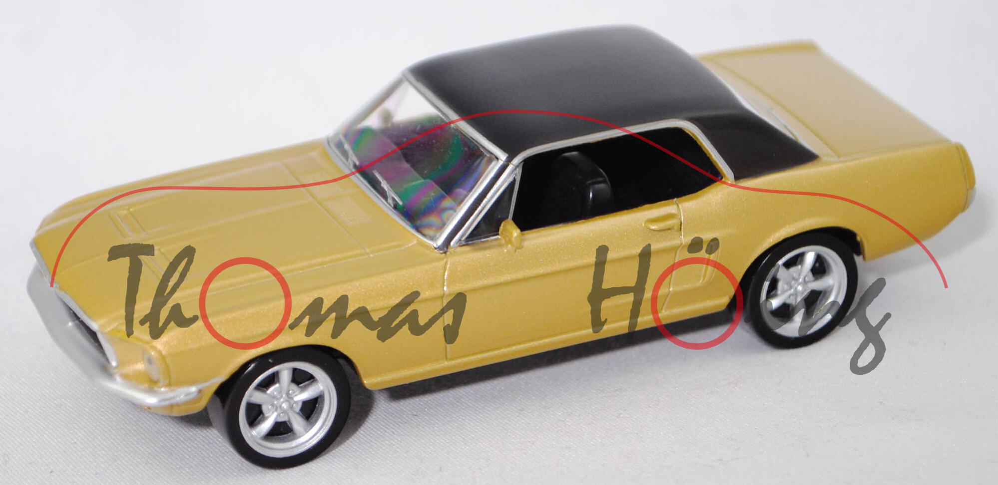 Ford Mustang Hardtop Coupé (Modell 67-68), goldmetallic (vgl. sunlit gold), Norev Jet-car, 1:43, mb