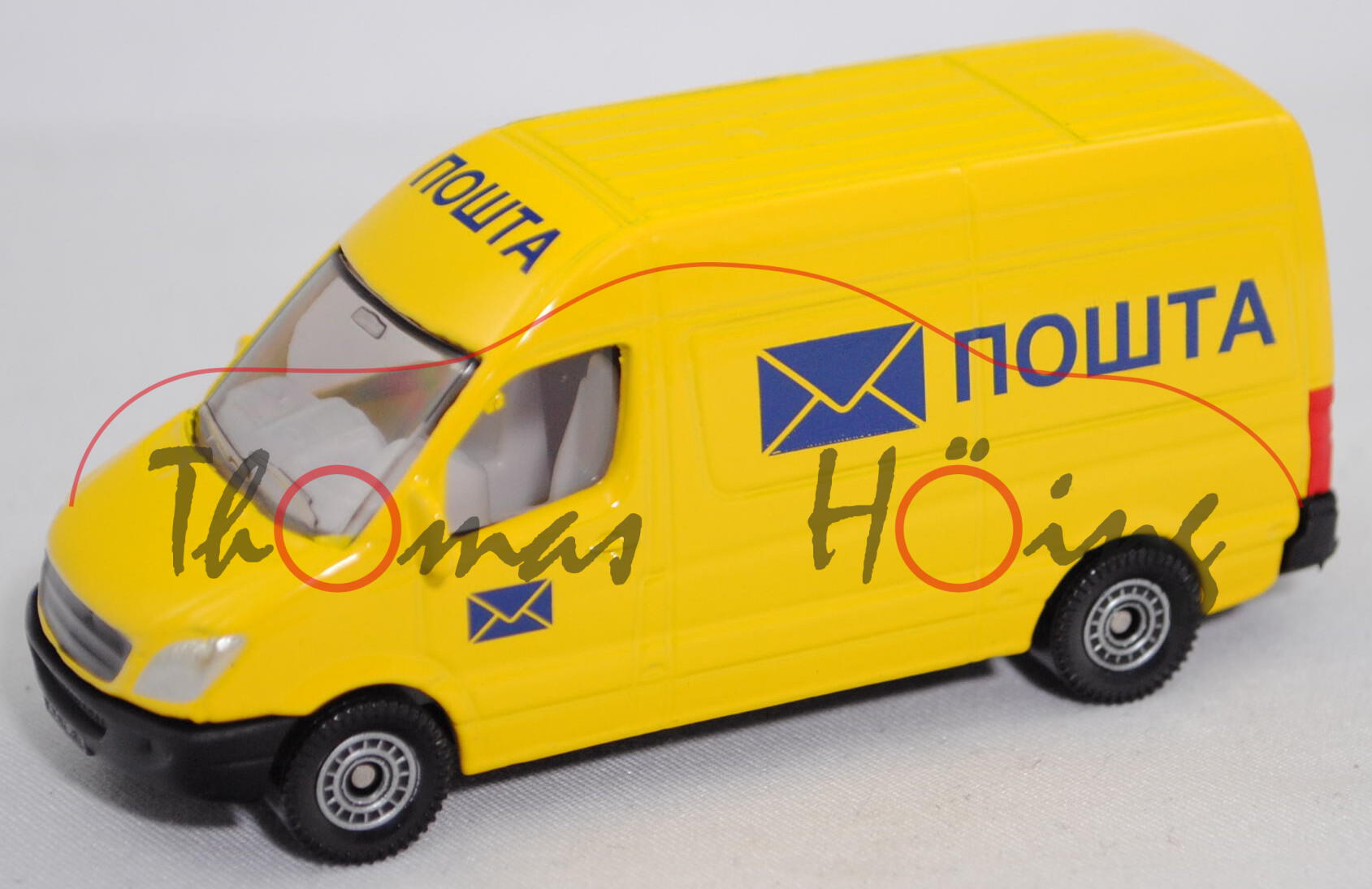 68801 SRB Mercedes-Benz Sprinter II (Modell 2006-2013) Postwagen, gelb, NOWTA, SIKU, 1:74, P29e