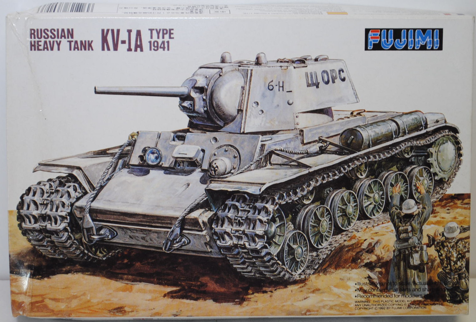 Russischer Kampfpanzerwagen (Heavy Tank) KV-IA Typ 1941), Bausatz / Kit, FUJIMI, 1:76, mb