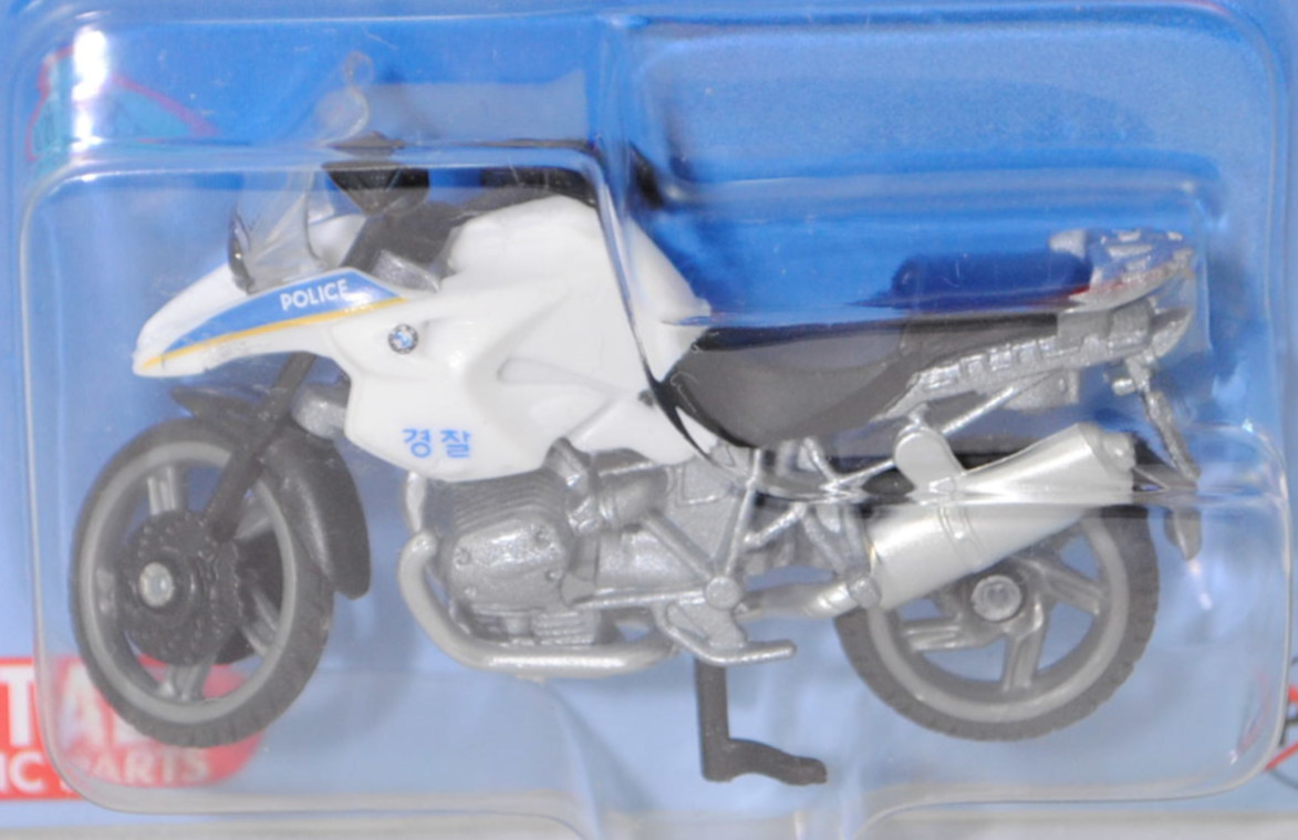 72800 KR BMW R1200 GS (Typ K25, Mod. 04-12) Police Motorbike, weiß/graualu, POLICE, P29e (koreanisch)