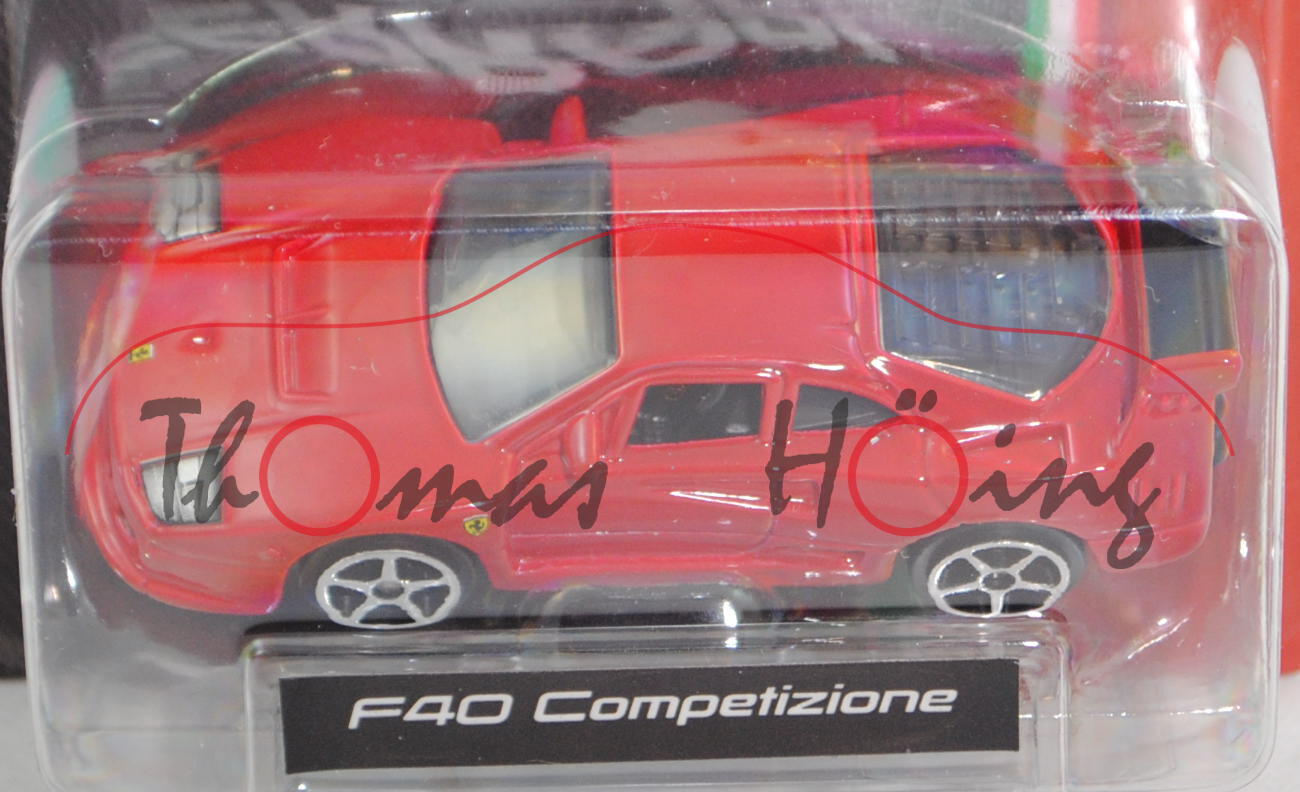 Ferrari F40 Competizione (Modell 1989-1994), rosso corsa, Bburago FERRARI RACE & PLAY, Blister