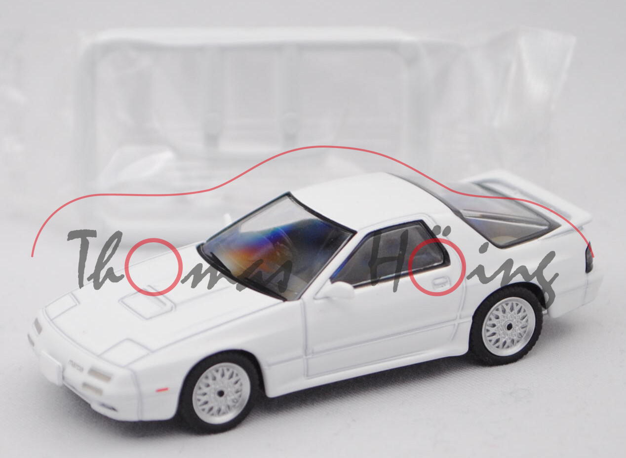 Mazda SAVANNA RX-7 INFINI III (2. Gen., Facelift, Modell 1989-1990), reinweiß, TOMYTEC, 1:64, mb