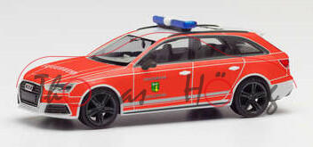 Audi A4 Avant (B9, Typ 8W, Mod. 2015-2019) Kommandowagen Feuerwehr Cadolzburg, Herpa, 1:87, mb