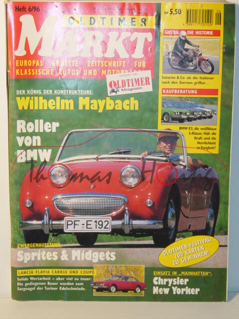 MARKT EUROPAS GRÖSSTE OLDTIMER-ZEITSCHRIFT, Heft 6, Juni 1996