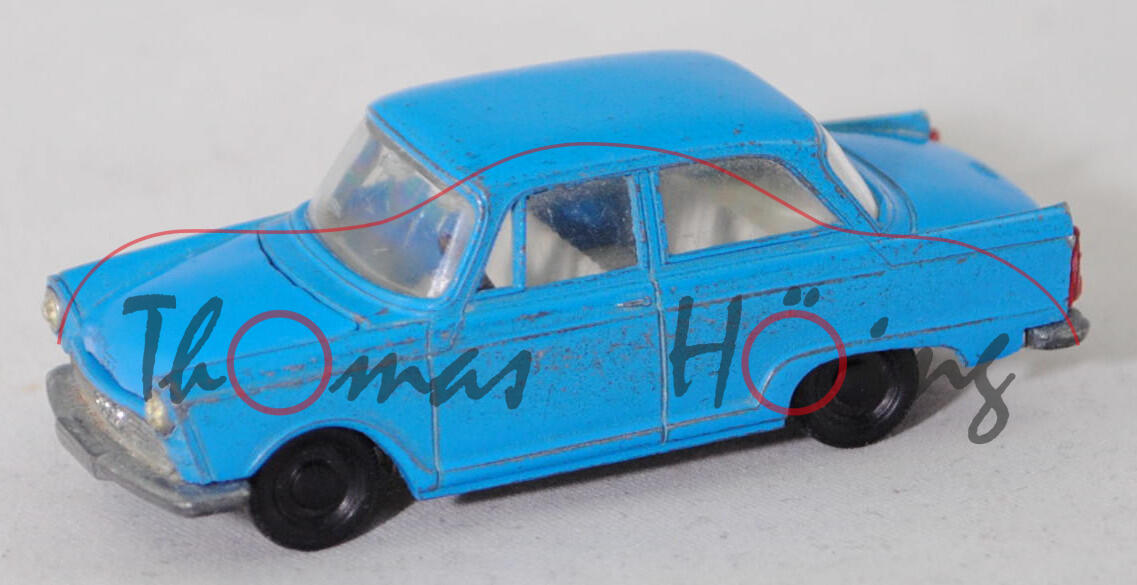 00000 DKW F 12 (Baumuster 6030, Modell 1963-1965), himmelblau, innen cremeweiß, Lenkrad schwarz, R1 mit unlackierter Radkappe, SIKU, 1:61, vsc