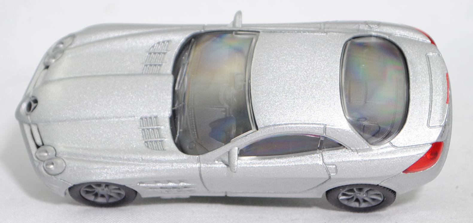 00000 Mercedes-Benz SLR McLaren (1. Generation, C 199, Modell 2004-2008), silbergraumetallic, Bpr. 1004, B25a / B25b silbergrau, SIKU SUPER, 1:55, m