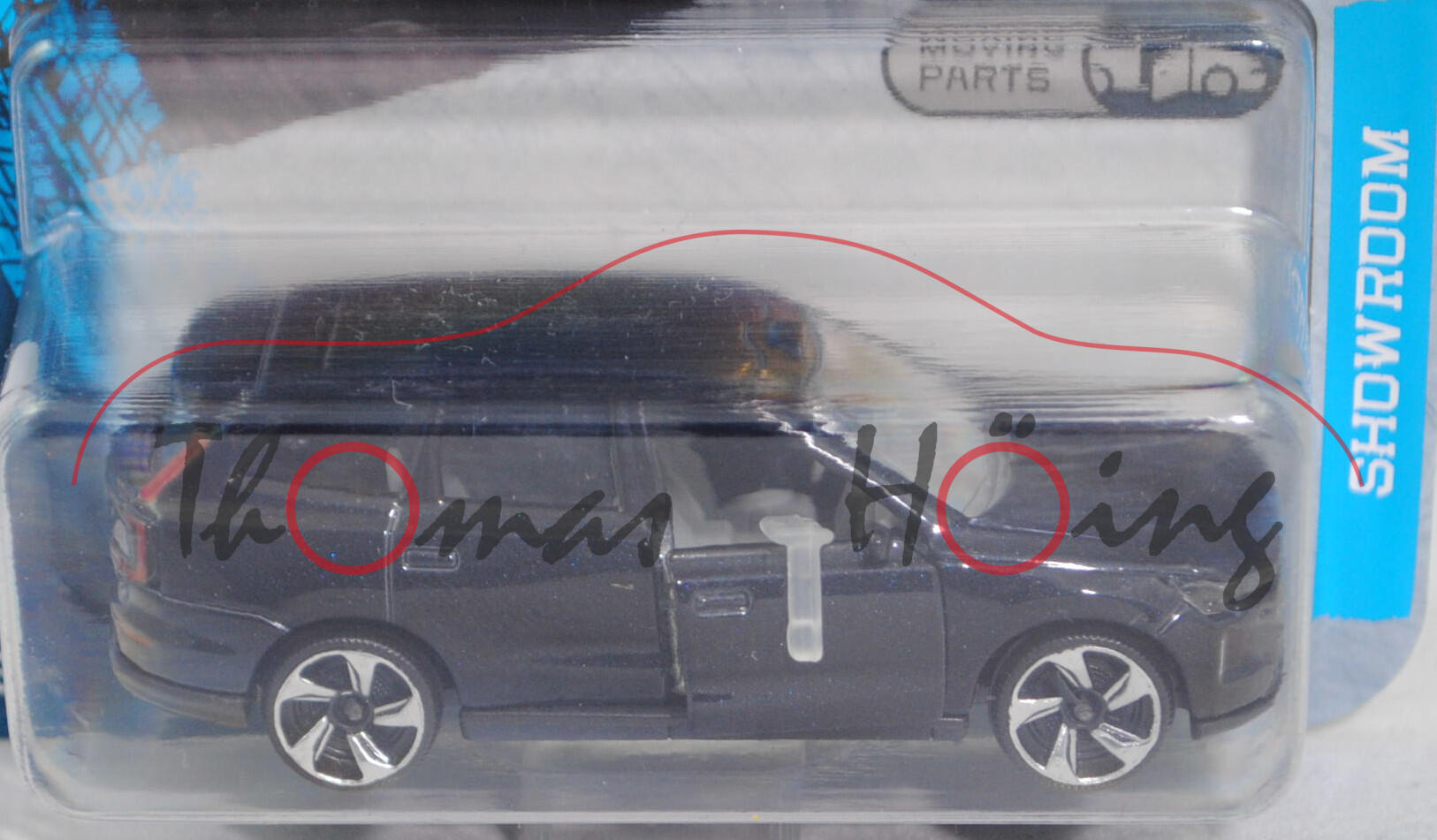 Volvo EX90 Twin Motor Performance AWD Ultra (interne Baureihenbezeichnung T, Modell 2024-) (Nr. 294G), schwarzblau, majorette, 1:63, Blister (SHOWROOM PREMIUM CARS)