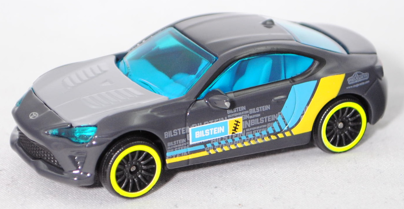 Toyota GT86 (Mod. 2016-2020) RALLYSHOX / RACING, dunkel-umbragrau, majorette, 1:58, RARE, mb