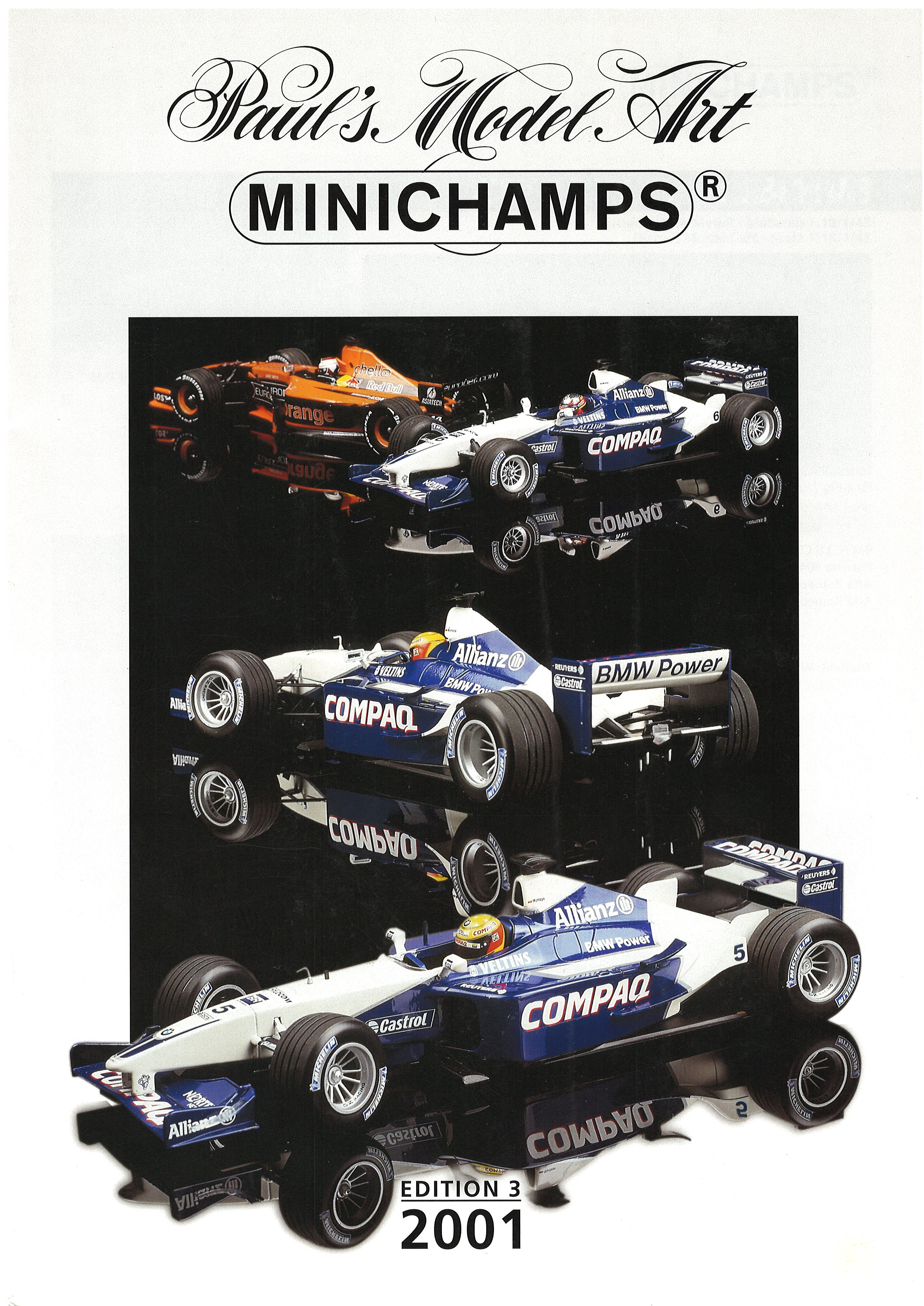 Minichamps Katalog Edition 3 2001, 24 Seiten DIN A4, Minichamps (Katalog mit Lagerspuren)