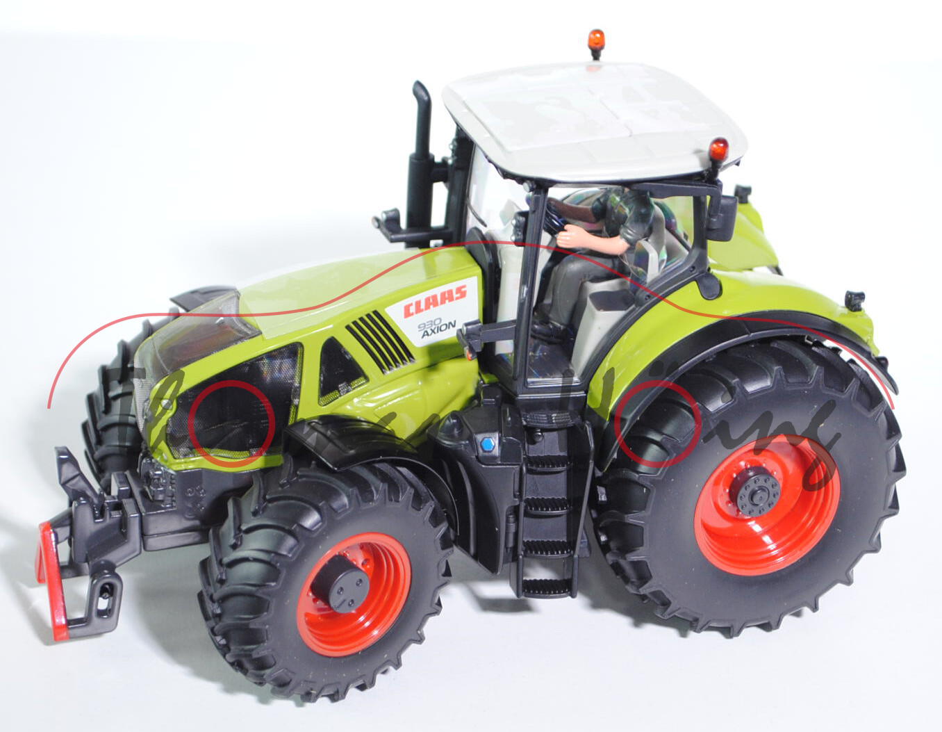 00406 CLAAS AXION 930 Traktor (Modell 2011-), hell-kieselgrau/claasgrün/mattschwarz/dunkel-umbragrau