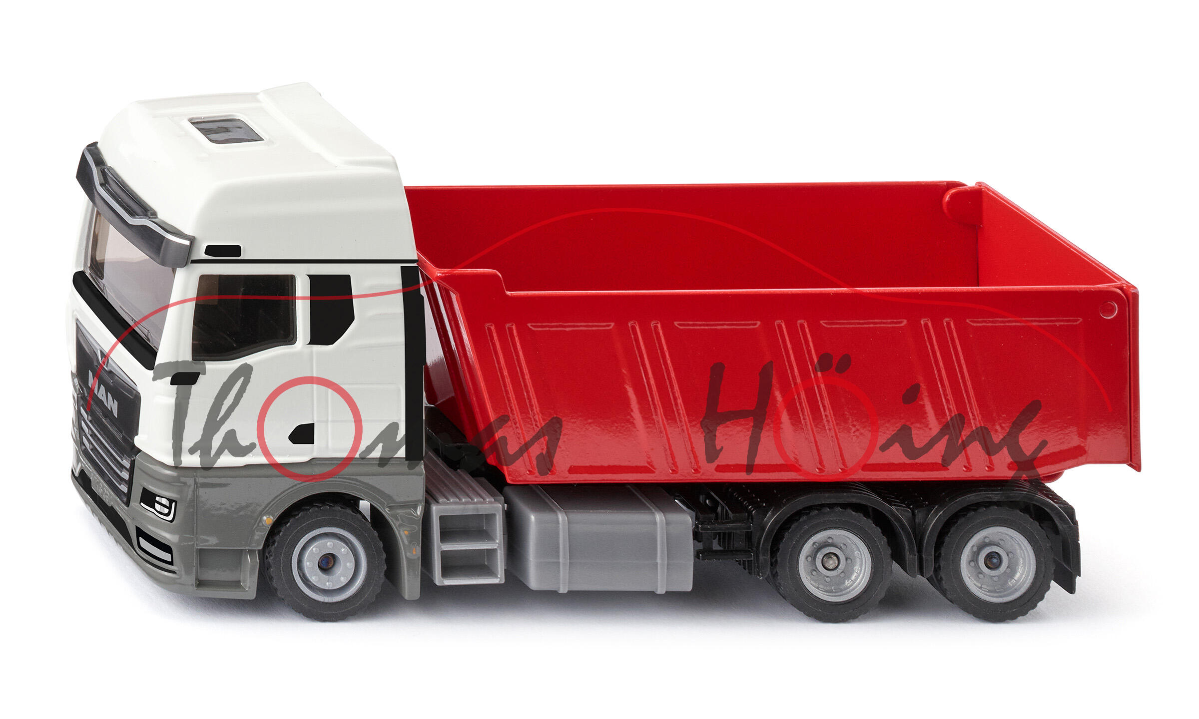 00000 MAN TGX 26.520 6x4 BL CH (Baureihe TGX, Modell 2021-) Muldenkipper, reinweiß/rot, SIKU, 1:50, L17mpK