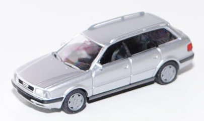 Audi 80 Avant (B4, Typ 8C), Modell 1992-1995, silbermetallic, Rietze, 1:87, mb