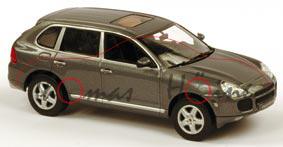 Porsche Cayenne Turbo (Typ 9PA), Modell 2002-2007, blaugraumetallic, verstellbare Bodenfreiheit, 1:4