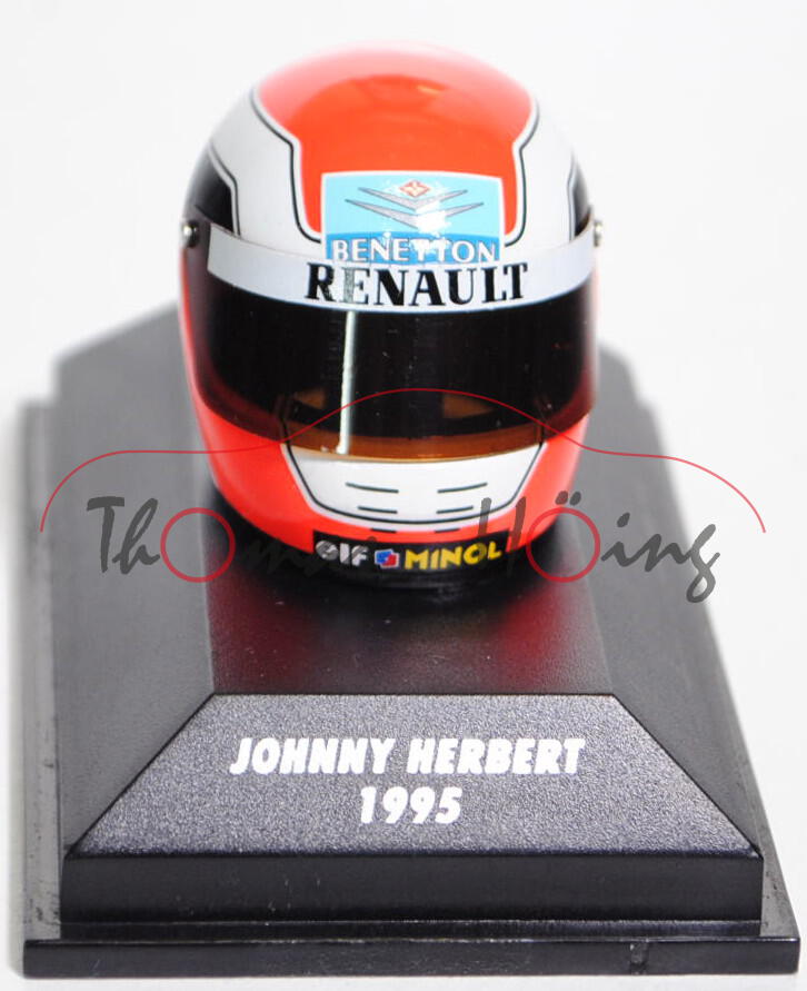 Arai Helm / Helmet Johnny Herbert (4. Platz) auf Benetton B195, Nr. 2, Team Mild Seven Benetton Rena