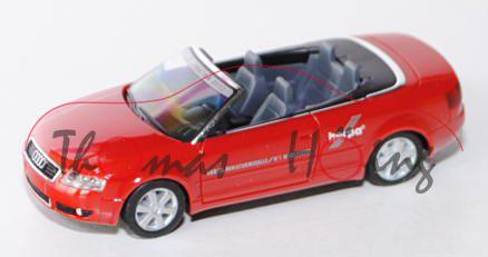 Audi A4 Cabriolet (B6, Typ 8H), Modell 2002-2006, karminrot, innen schwarz, Spielwarenmesse Nürnberg