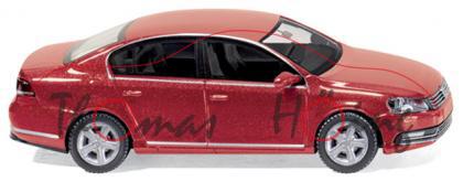 VW Passat Limousine B7 (Typ 3C), Modell 2010-, tornadorot, Wiking, 1:87, mb