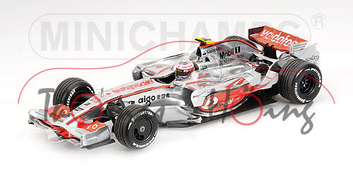 Vodafone McLaren Mercedes MP4-23, chromsilber/tagesleuchtfarbe, Team Vodafone McLaren Mercedes (2. P