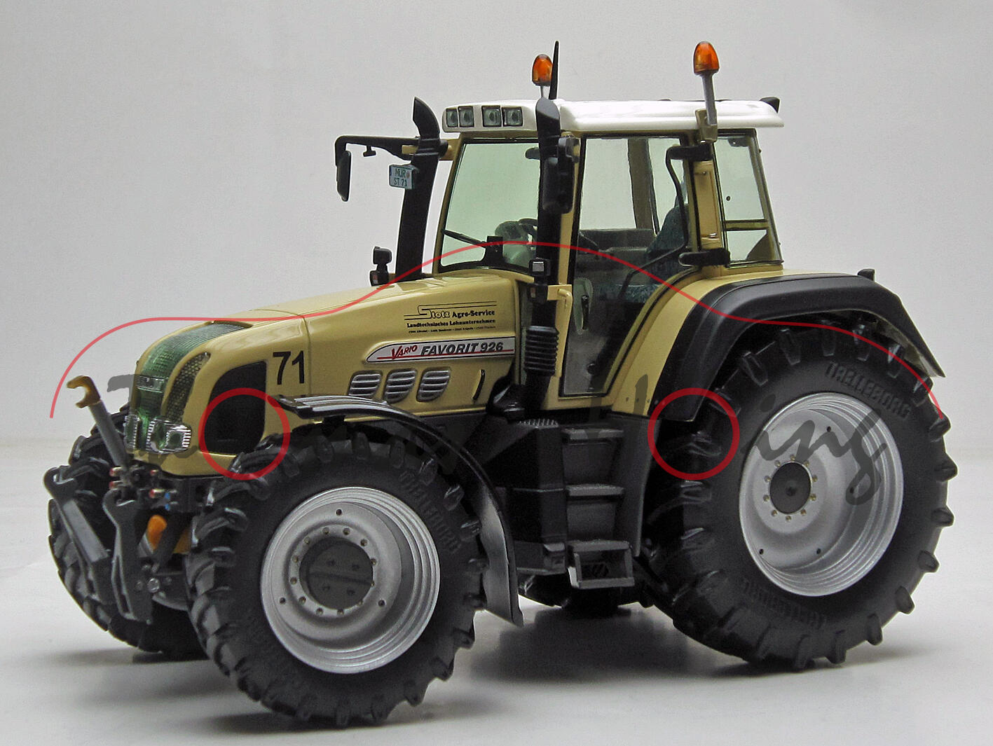FENDT FAVORIT 926 Vario (2. Gen., Ausführung 2000 - 2002) Stotz, beige/grau, weise-toys, 1:32, mb