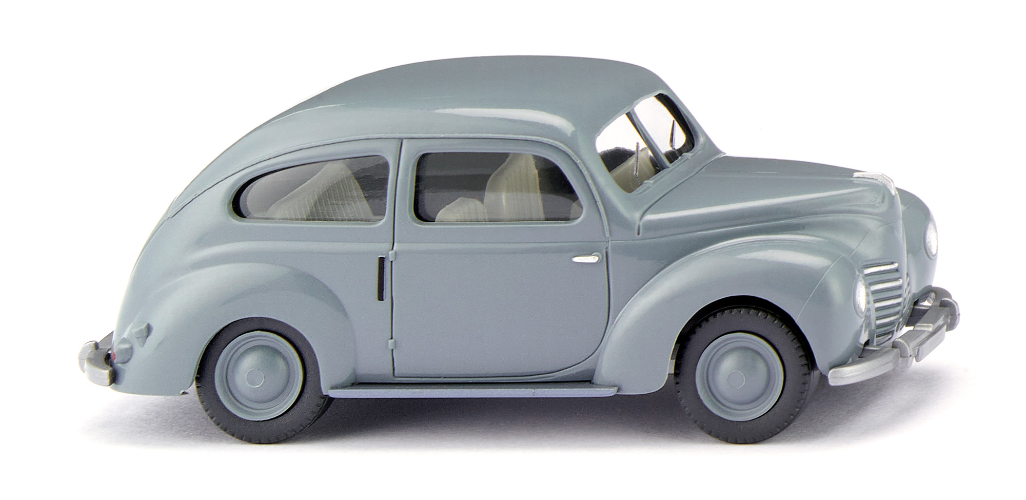 Ford Taunus Spezial (Typ Taunus '48, interne Baureihenbezeichnung G73A, Buckeltaunus, Modell 1949-1950), blaugrau, Wiking, 1:87, mb