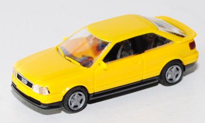 Audi Coupé S2 (B4, Typ 8C), Modell 1990-1995, kadmiumgelb, Rietze, 1:87, mb