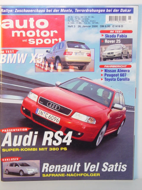 auto motor und sport, Heft 3, 26. Januar 2000