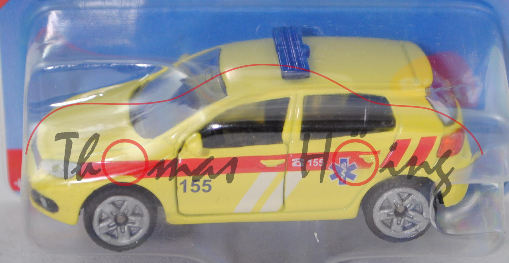 06100 CZ VW Golf VI 2.0 TDI (Typ 1K, Modell 08-12) Ambulance Car, gelb, 155, P29e (Limited Edition)